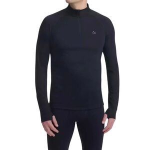 NWT/Paradox Men's Merino Blend 1/4 Zip Base Layer/Black/Size: L (41"- 44" )